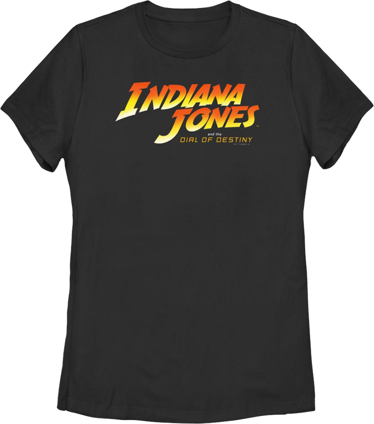 Womens Black Indiana Jones and the Dial of Destiny Shirt