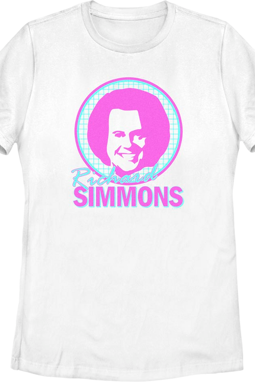 Womens Face Logo Richard Simmons Shirt