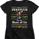 Womens Faux Ugly Festivus Sweater Seinfeld Shirt thumbnail