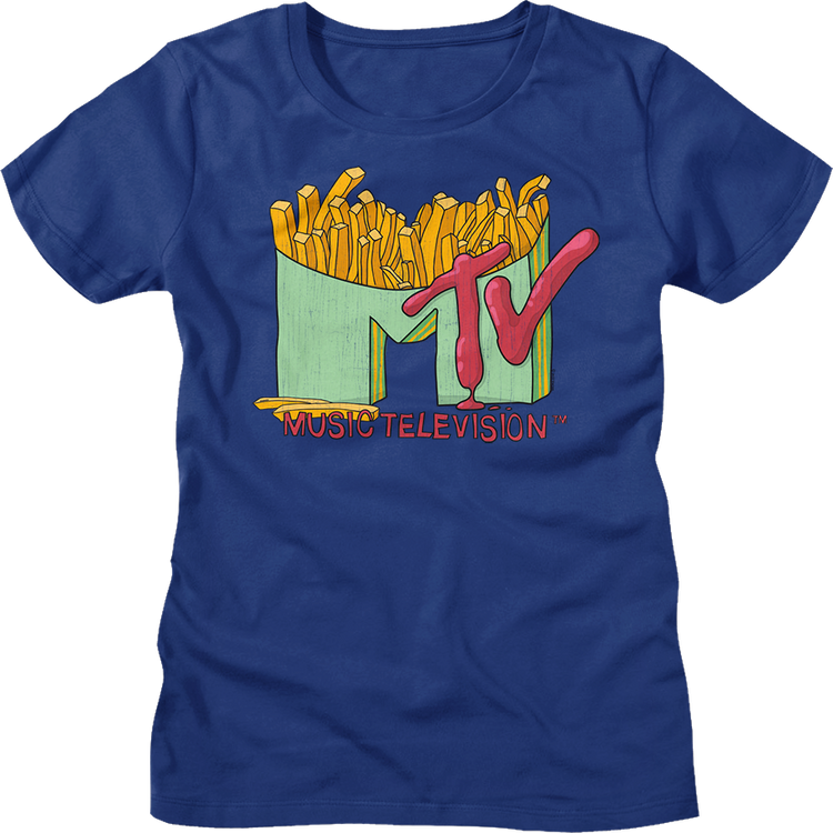 Womens French Fries Logo MTV Shirt