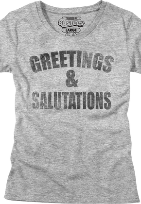 Womens Greetings and Salutations Heathers Shirt