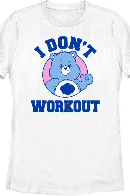 Womens Grumpy Bear I Don't Workout Care Bears Shirt