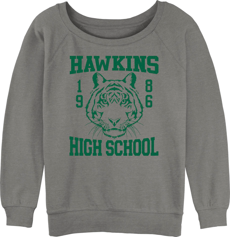 Womens Hawkins High School Tigers 1986 Stranger Things Sweatshirt