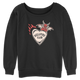 Womens Hellfire Club Heart Stranger Things Sweatshirt thumbnail