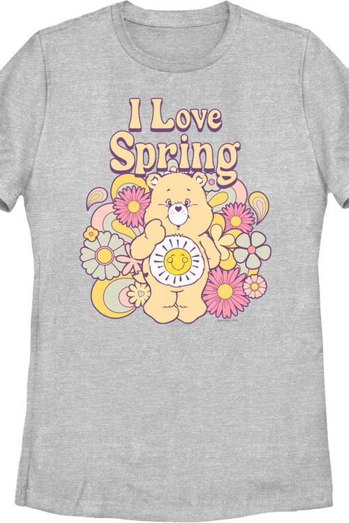 Womens I Love Spring Care Bears Shirt
