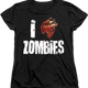 Womens I Love Zombies Shirt thumbnail