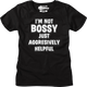 Womens I'm Not Bossy Just Aggressively Helpful Shirt thumbnail