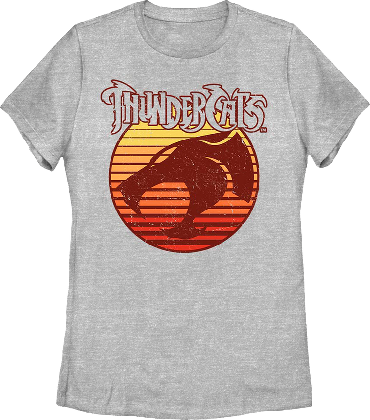 Womens Logo With Sunset Blinds ThunderCats Shirt