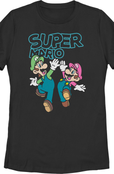 Womens Luigi & Mario High Five Super Mario Bros. Shirt