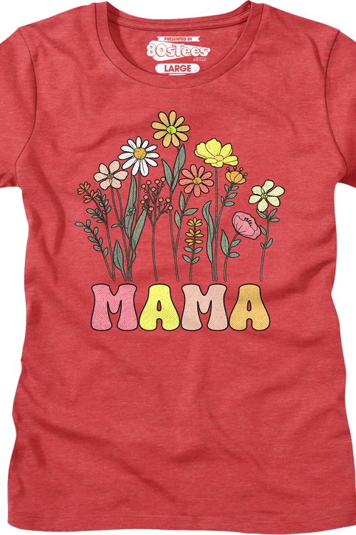 Womens Mama Flowers Shirt