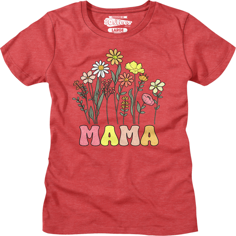 Womens Mama Flowers Shirt