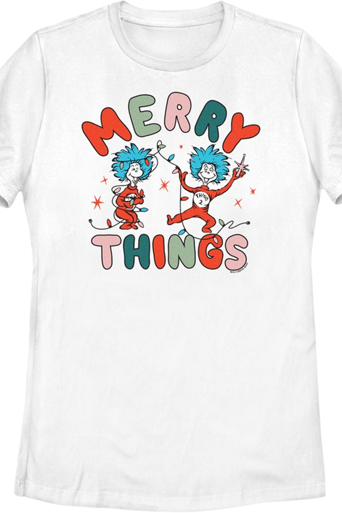 Womens Merry Things Dr. Seuss Shirt