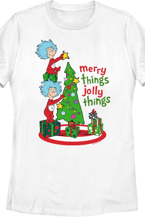 Womens Merry Things Jolly Things Dr. Seuss Shirt