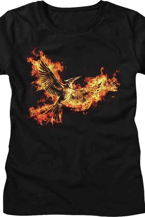 Womens Mockingjay Fire Flight Hunger Games Shirt