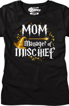 Womens Mom Manager of Mischief Shirt