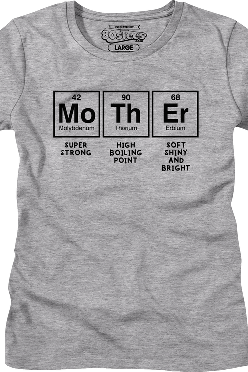 Womens Mother Periodic Table Shirt