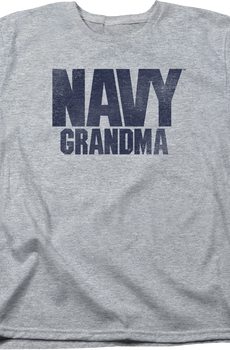 Womens Navy Grandma Shirt