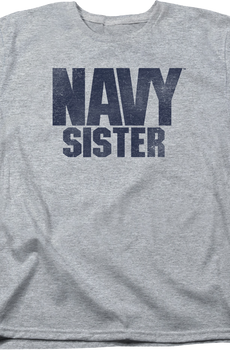 Womens Navy Sister Shirt