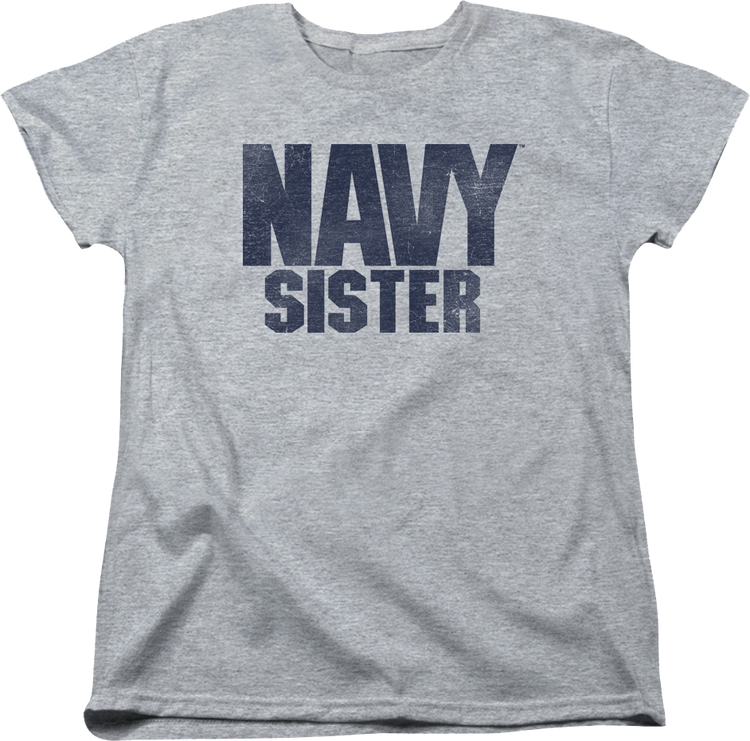 Womens Navy Sister Shirt