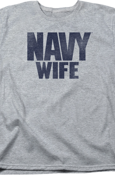 Womens Navy Wife Shirt