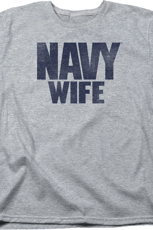 Womens Navy Wife Shirt