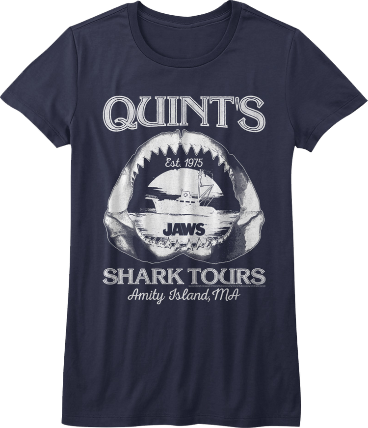 Womens Quint's Shark Tours Jaws Shirt