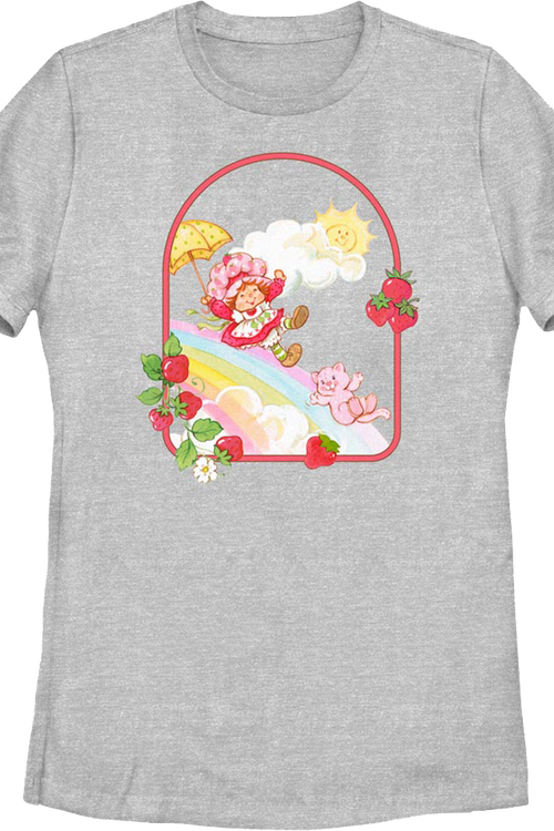 Womens Rainbow Slide Strawberry Shortcake Shirt