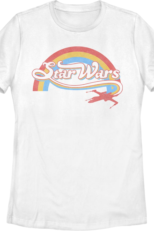 Womens Rainbow X-Wing Logo Star Wars Shirt