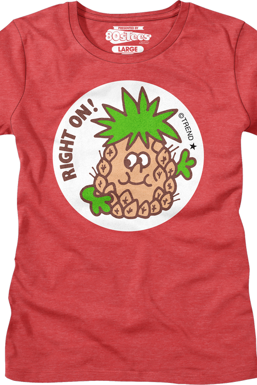 Womens Right On Pineapple Scratch N Sniff Shirt
