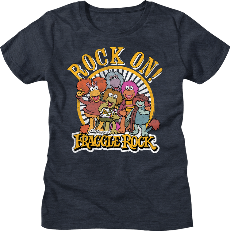 Womens Distressed Rock On Fraggle Rock Shirt