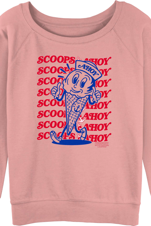 Womens Scoops Ahoy Stranger Things Sweatshirt