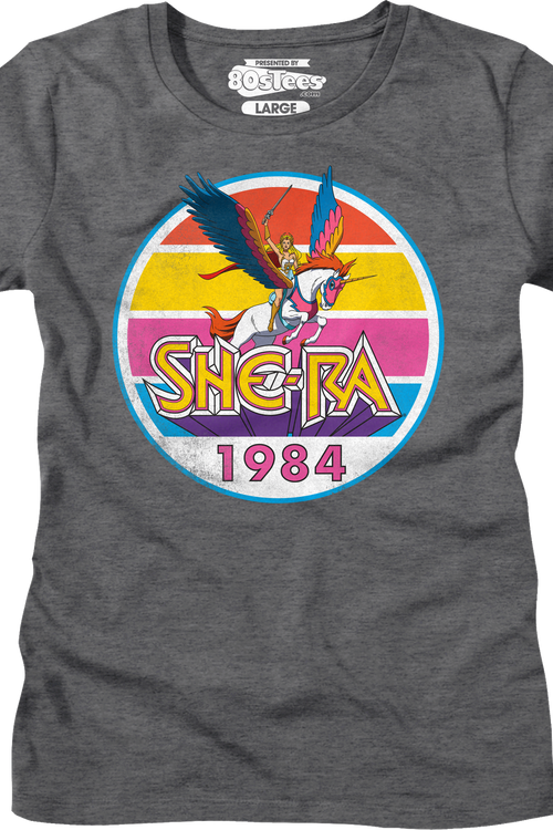 Womens She-Ra Vintage 1984 Stripes Masters of the Universe Shirt
