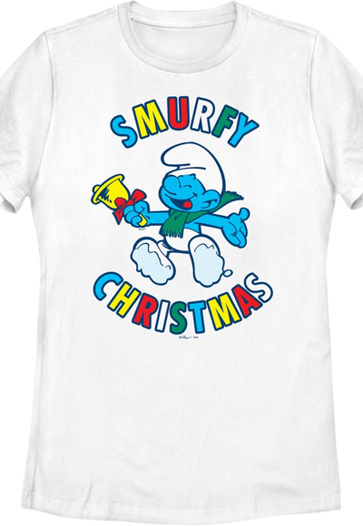 Womens Smurfy Christmas Smurfs Shirt