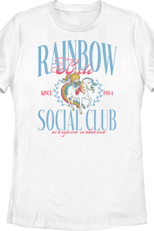 Womens Social Club Since 1984 Rainbow Brite Shirt