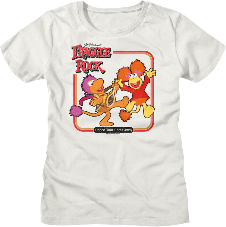 Womens Vintage Dance Your Cares Away Fraggle Rock Shirt
