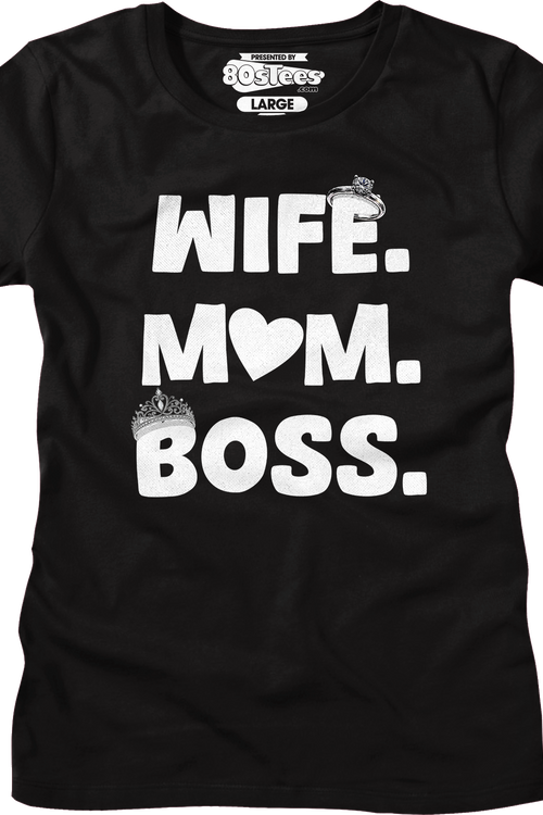 Womens Wife Mom Boss Shirt