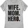 Womens Wife Mom Hero Black Widow Marvel Comics Shirt