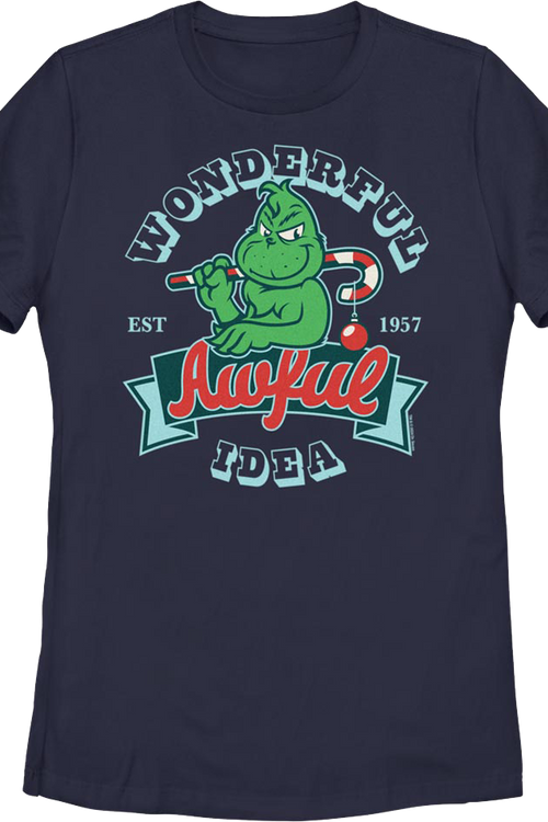 Womens Wonderful Awful Idea Dr. Seuss Shirt