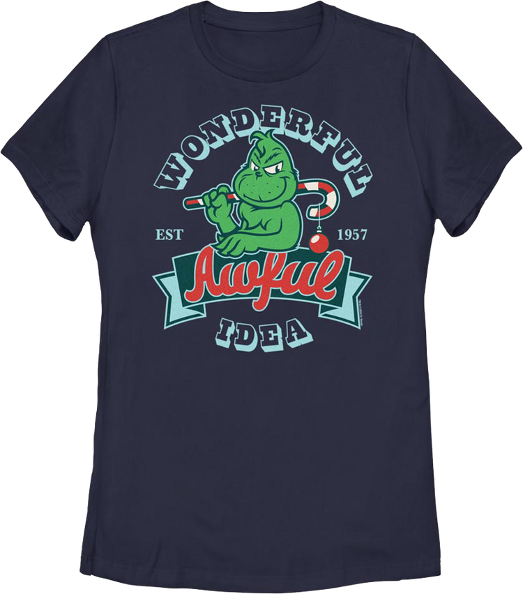 Womens Wonderful Awful Idea Dr. Seuss Shirt