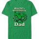 World's Strongest Dad Incredible Hulk Marvel Comics T-Shirt thumbnail