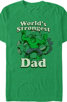 World's Strongest Dad Incredible Hulk Marvel Comics T-Shirt