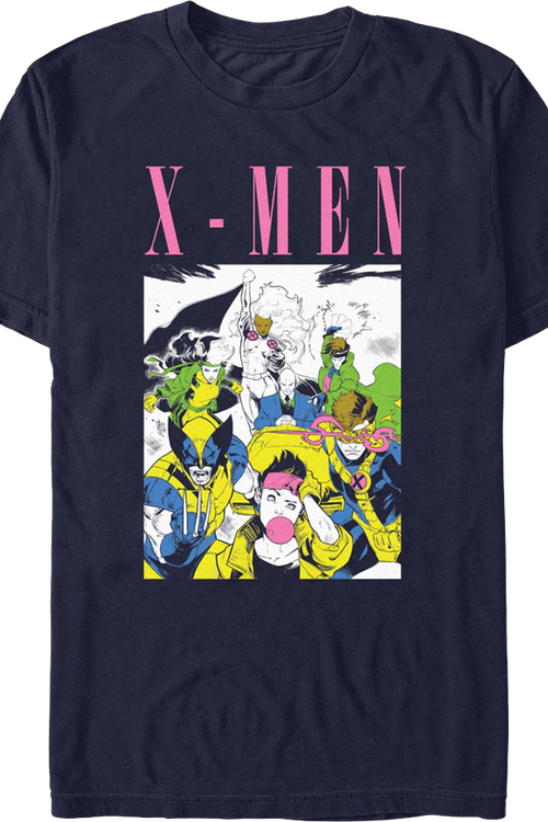 X-Men Group Illustration Marvel Comics T-Shirt