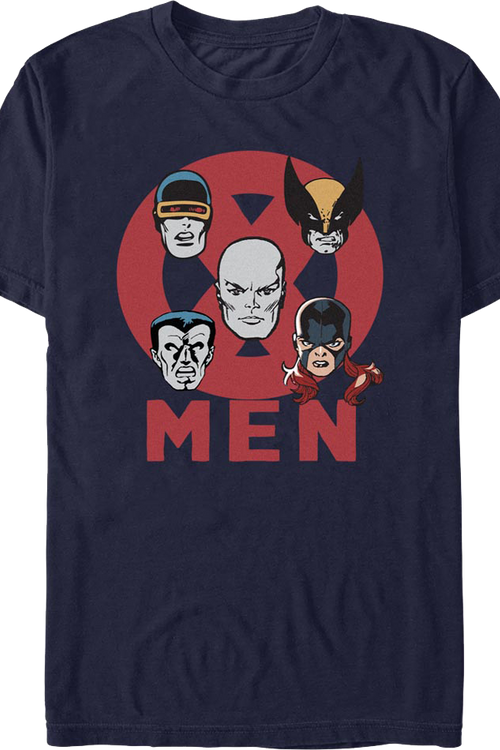 X-Men Hero Heads Marvel Comics T-Shirt