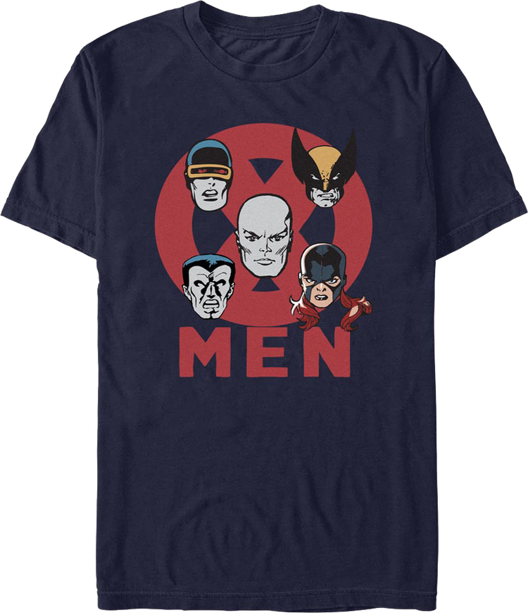 X-Men Hero Heads Marvel Comics T-Shirt