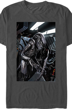 Xenomorph In Spaceship Alien T-Shirt