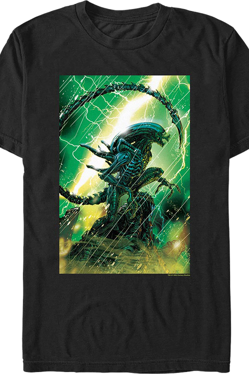 Xenomorph Rainstorm Alien T-Shirt