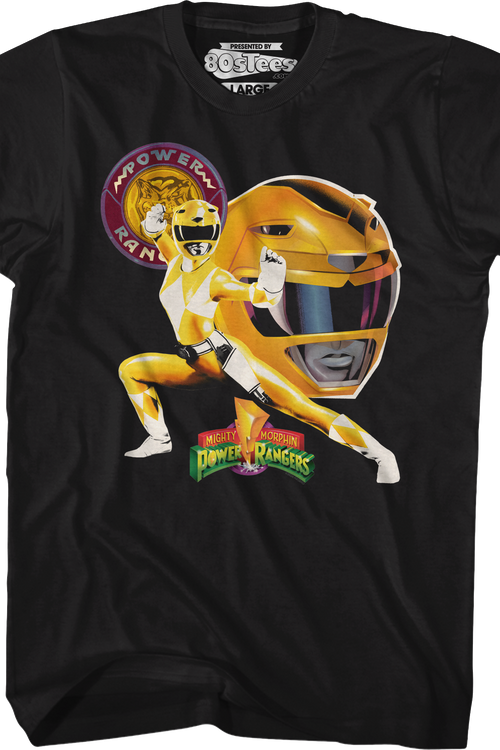 Yellow Ranger Profile Mighty Morphin Power Rangers T-Shirt