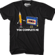 You Complete Me Pencil & Cassette T-Shirt thumbnail