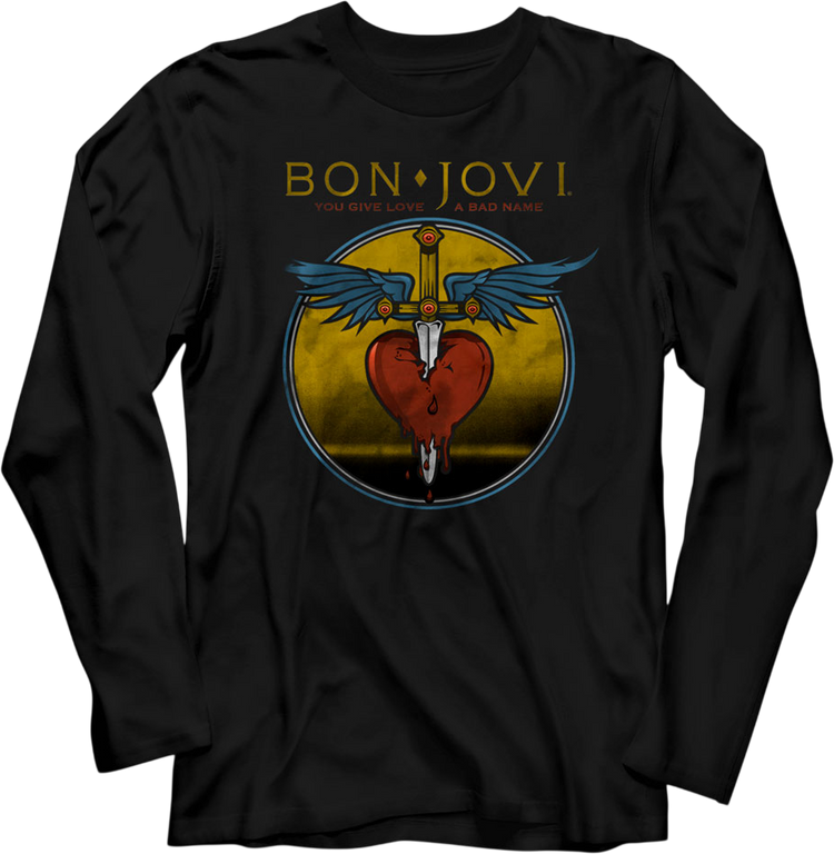 You Give Love A Bad Name Bon Jovi Long Sleeve Shirt