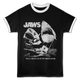 You'll Never Go In The Water Again Collage Jaws Ringer Shirt thumbnail